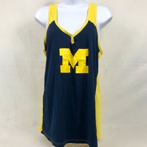 Sideline Apparel University Michigan Tank Sz Lg